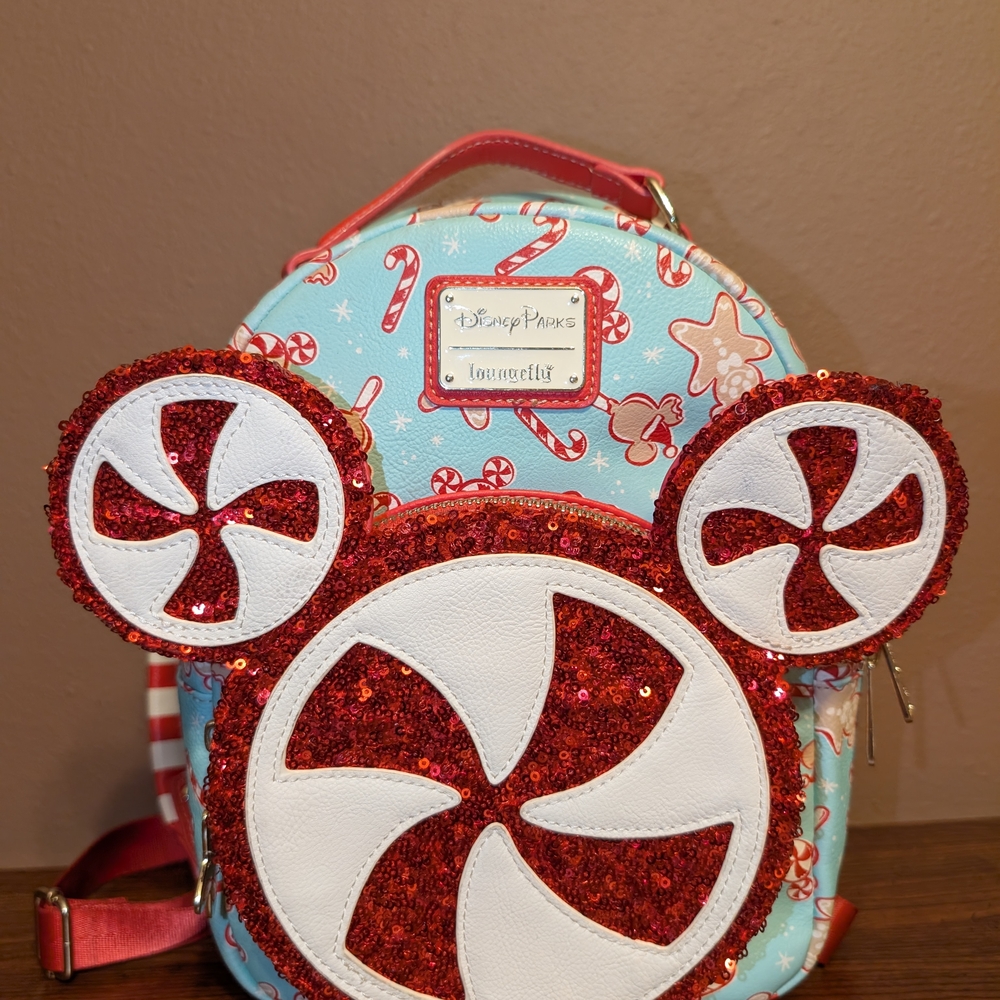 Disney Mickey Peppermint Loungefly Backpack